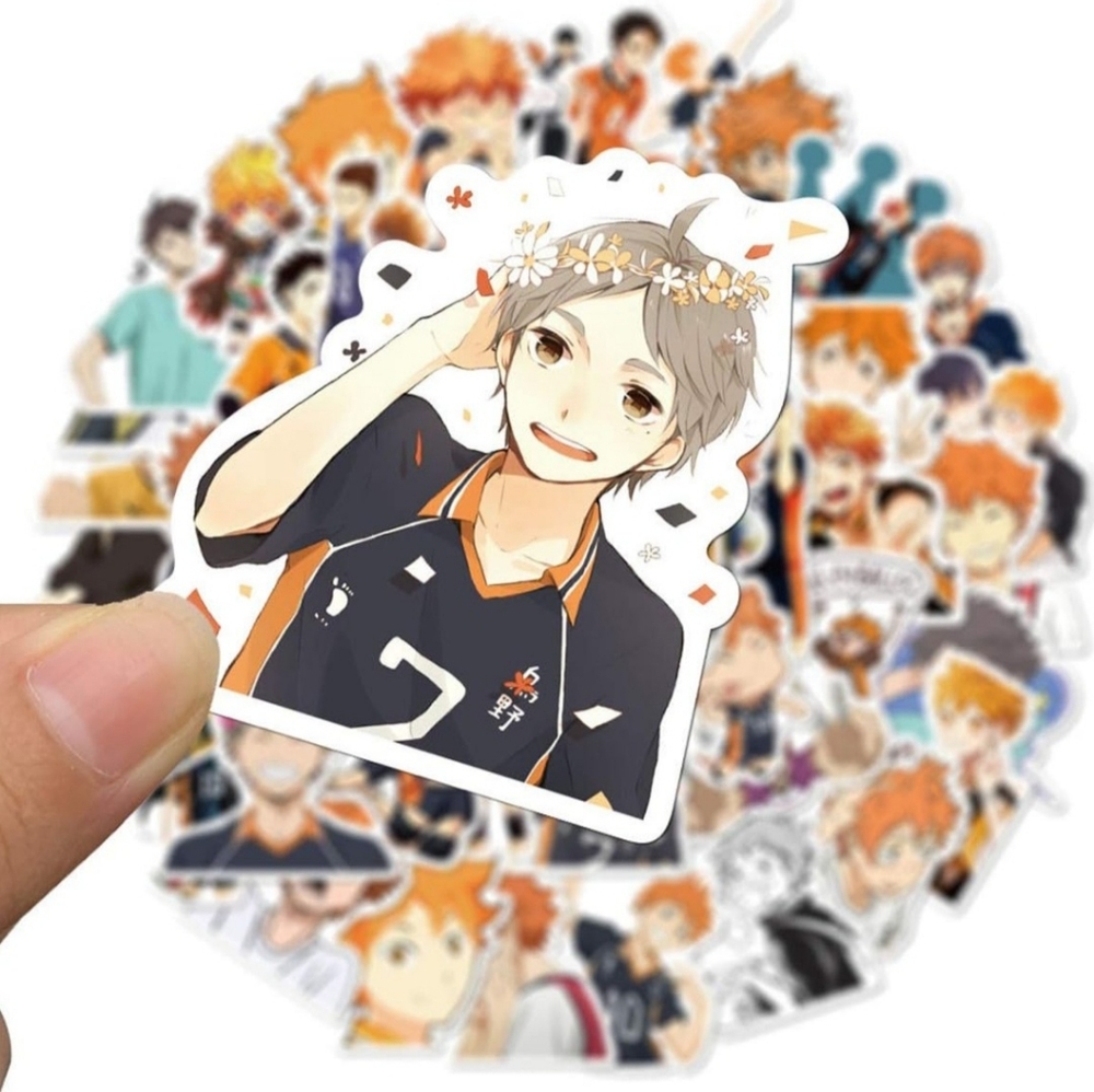 Haikyuu Sticker Pack of 50 Stickers Waterproof Durable Stickers